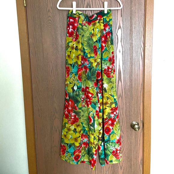 Boho Floral High-Waisted Pants - Picture 3 of 12